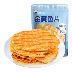 渔大叔 烤鱼片低脂高蛋白现烤鱼片55g即食海鲜零食休闲小吃大连特产