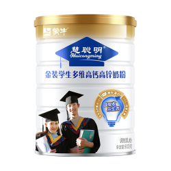 蒙牛 金装学生奶粉 900g*2罐
