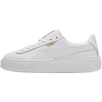 PUMA彪马官方 新款女子厚底休闲鞋松糕鞋BASKET PLATFORM CORE 364040 白-金色 04 39
