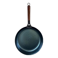 工匠年华 章丘铁锅无涂层 木柄鱼鳞平底煎锅（已开锅 30cm