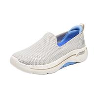 SKECHERS 斯凯奇 2023春季女子足弓支撑健步鞋124880 自然色/浅蓝色/NTLB 39