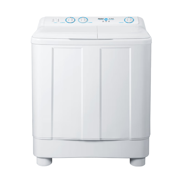 海尔 双桶洗衣机半自动 家用大件洗 10公斤大容量 省水电 双缸 原厂品质XPB100-81D2