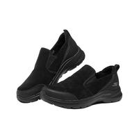 斯凯奇Skechers男士加绒保暖一脚蹬健步鞋轻便舒适缓震回弹休闲鞋894075