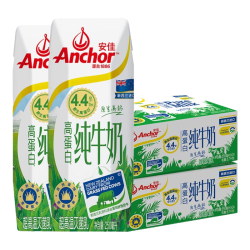 安佳 高蛋白高钙 全脂纯牛奶  箱装 250mL 48盒