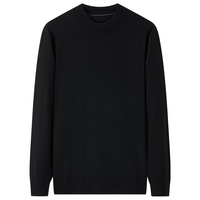 雅戈尔毛衫男全羊毛半高领羊毛衫超细毛条羊毛织物温暖舒适2025合款 黑色VYQW619965ABA L 105cm （145-165斤）