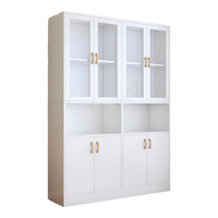 奈高 NG（NAIGAO）文件柜办公收纳柜资料柜储物柜员工档案柜木制书柜办公柜N16 暖白色