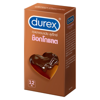 杜蕾斯durex巧克力味避孕套12只 杜杜口爱套套 凸点狼牙大颗粒套 男女戴 夫妻情趣用品泰国 【❤趣味强推】巧克力12只