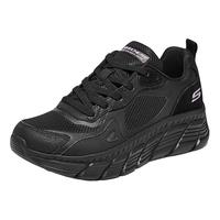 斯凯奇(SKECHERS)厚底时尚板鞋女简约休闲鞋慢慢鞋117380 全黑色/BBK 37.5