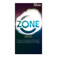 捷古斯 超薄避孕套套 ZONE灵感入境隐形果冻避孕套6只装 男女用无感套套  成人计生情趣用品 JEX