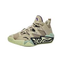 安踏儿童运动鞋男大童25秋冬专业实战耐磨水泥篮球鞋A12541103 1103青烟灰/沙丘灰-1 34