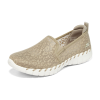 斯凯奇Skechers一脚蹬女平底鞋妈妈鞋子124732 灰褐色/TPE 39
