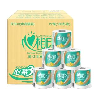 心相印 心柔系列 有芯卷纸 3层*180g*27卷