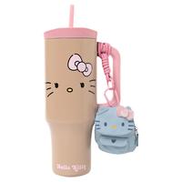 tbh野兽派家居Hello Kitty吸管保温杯随行杯运动水壶不锈钢保冷杯