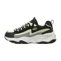 SKECHERS 斯凯奇 奶茶熊 秋季男款闪电熊猫鞋防滑休闲运动鞋 894286-BKNT黑色/自然色 42.5