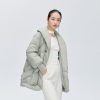 保暖服饰、限尺码：ERAL 艾莱依 商场同款 90%绒茧型翻领羽绒服 充绒量136g