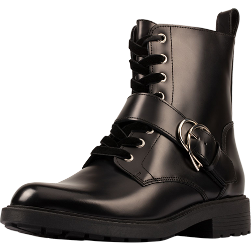 限尺码：Clarks 低跟圆头女马丁靴 261558644A