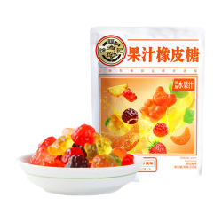 徐福记 年货节，徐福记大促，低至4.1折！混合口味果汁橡皮糖袋装230g休闲零食小吃3种