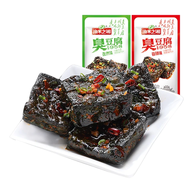 渔米之湘 长沙臭豆腐 香辣味 40片 湖南特产零食