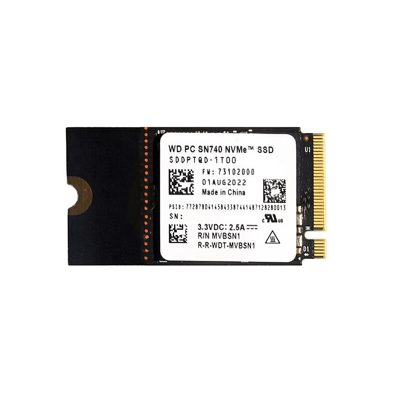 WDKST西SN740 512G 1TB 2242 PCIE NVME笔记本台式机电脑固态硬盘数M2 SN740 2TB 2242 无系统