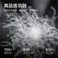 艾莱依 鹅绒泡芙感软糯连帽韩版保暖外套 蜜茶棕