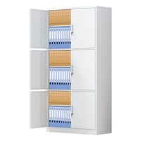 ZHONGWEI 中伟 文件柜办公柜钢制铁皮柜资料柜档案柜储物柜通三节柜