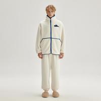 Teenie Weenie 【轻外出系列】小熊睡衣男秋冬长袖立领加绒加厚保暖家居服