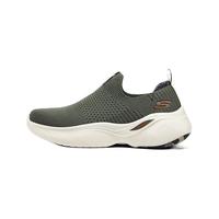 SKECHERS 斯凯奇 2023夏新款男鞋网布透气一脚蹬足弓支撑休闲运动鞋