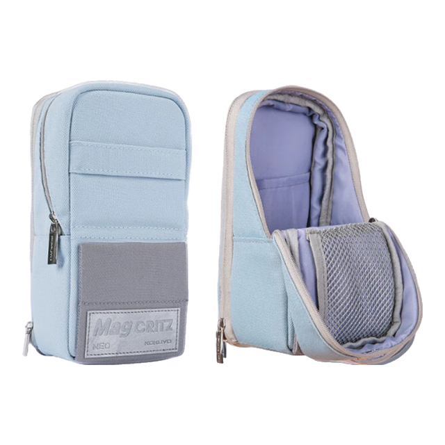 国誉 MAG CRITZ NEO系列 WSG-PC173LB 站立式涤纶笔袋 浅蓝