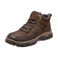 骆驼 男款加绒真皮防寒保暖户外徒步鞋G13W307083