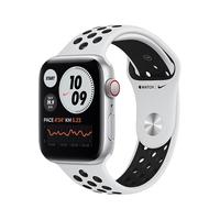 Apple 苹果 Watch Nike SE 智能手表 GPS款 44mm 银色铝金属表壳 白金配黑色运动表带(GPS)