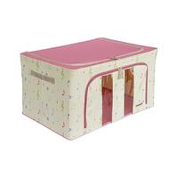 当当优品 牛津布收纳箱 80L 音符粉盖