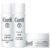 珂润(Curel)保湿2号水8ml+保湿乳液8ml+保湿乳霜4g 小包装