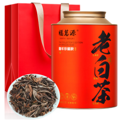 福茗源 白茶 福鼎白茶寿眉420g 2008年散茶礼盒装高山浓香老白茶叶自