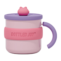 吨吨 BOTTLED JOY 吨吨桶王一博同款假日吨吨带盖咖啡杯男女保温杯316不锈钢咖啡杯 夏日绚紫450ml【316不锈钢】