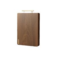 会员精选 双枪黑金乌檀木抗菌整木菜板砧板 黑金乌檀木整木菜板34cm