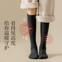 温年 厚袜子女冬季加厚毛圈袜  小腿袜2双-贴肤品售出不退 -加厚毛圈 均码 推荐33-40码