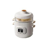 贝能婴儿辅食锅电炖锅煮燕窝粥电饭煲粥宝宝可预约炖盅bb煲汤 【蒸架款】自升降蒸架*2+0.8L炖盅+3档火力+智能预约+8大菜单