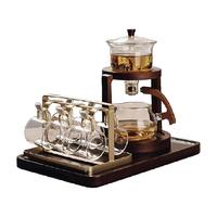 格娜斯 自动泡茶器磁吸玻璃茶具套装办公室高端功夫茶杯茶壶
