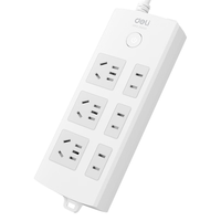 deli 得力 18209 新国标插排 三位五孔+三位二孔 3m