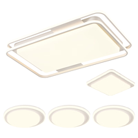 雷士（NVC）LED吸顶灯奶油风全屋灯具大全客厅卧室灯饰护眼高显色2024 高显色【四室一厅】 护眼全光谱-悠然白-四室一厅