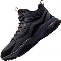 鸿星尔克炽野加绒板鞋男休闲鞋防滑冬季棉鞋防滑保暖加厚雪地靴运动鞋 正黑/碳灰 暖阳2 44