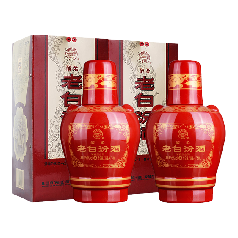  汾酒 53度醇柔  清香型 包装 53%Vol 475ml