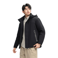 雪中飞 男士短款羽绒服 黑色 2XL 185/100A