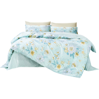 富安娜 床单四件套 纯棉100% 203×229cm 清新