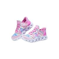 Skechers斯凯奇儿童鞋女童一脚蹬闪灯鞋中大童时尚休闲运动鞋303707L