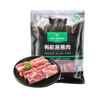 1号会员店 有机黑猪肉 肋排切段 800g