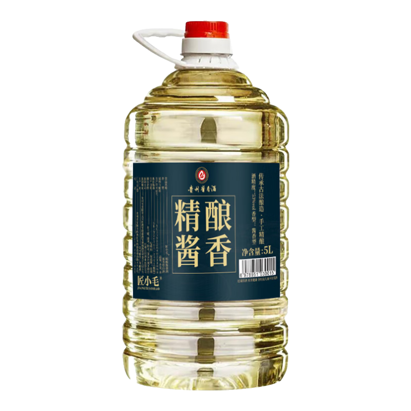  匠小毛 坤沙原浆 酱香型白酒  5000mL 桶装 53%vol
