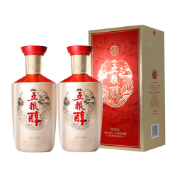 五粮液 五粮醇玫瑰金50度500mL*2瓶五粮液官方旗舰店