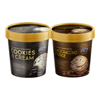 玛琪摩尔Much Moore新西兰冰淇淋大桶鲜奶冰激凌巧克力雪糕1L桶装 奶油曲奇1L+摩卡咖啡1L