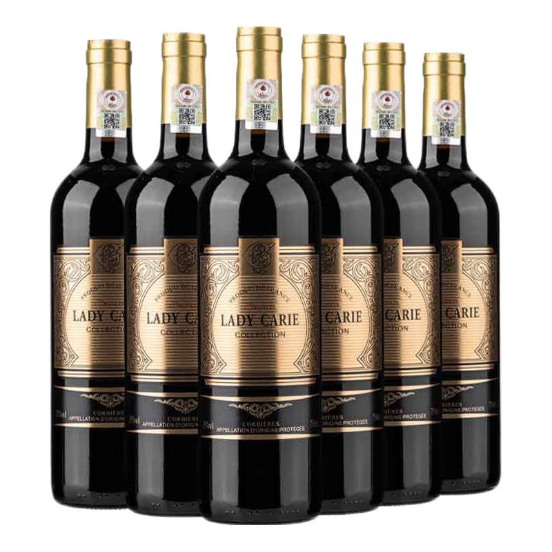 LAMONTAGNE 拉蒙塔尼 科比埃干型红葡萄酒 6瓶*750ml套装 礼盒装